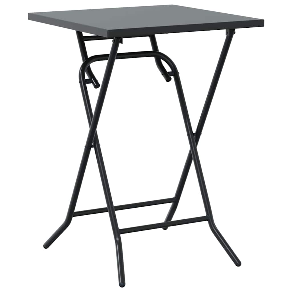 Bistro Set Folding 3 pcs Anthracite Steel
