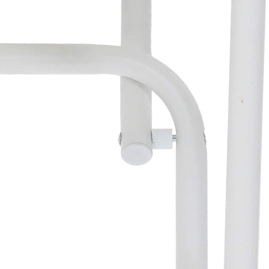 Garden Table Folding White 50 x 50 x 72 cm Steel