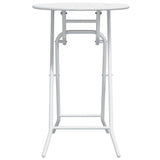 Garden Table Folding White 50 x 50 x 72 cm Steel