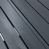 Extension Table Anthracite 180 x 80 x 76 cm Steel