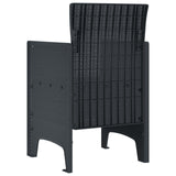 Garden Chair 2 pcs Anthracite 53 x 49 x 85 cm Polypropylene