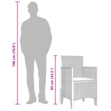 Garden Chair 2 pcs Anthracite 53 x 49 x 85 cm Polypropylene