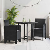 Garden Chair 2 pcs Anthracite 53 x 49 x 85 cm PP