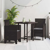 Garden Chair 2 pcs Brown 53 x 49 x 85 cm PP