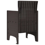 Garden Chair 2 pcs Brown 53 x 49 x 85 cm PP