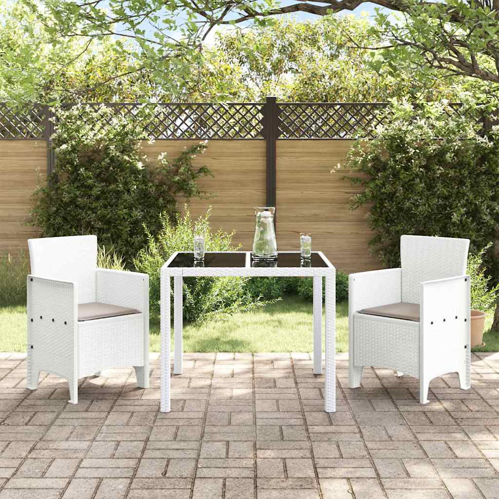 Garden Chair 2 pcs White 53 x 49 x 85 cm PP