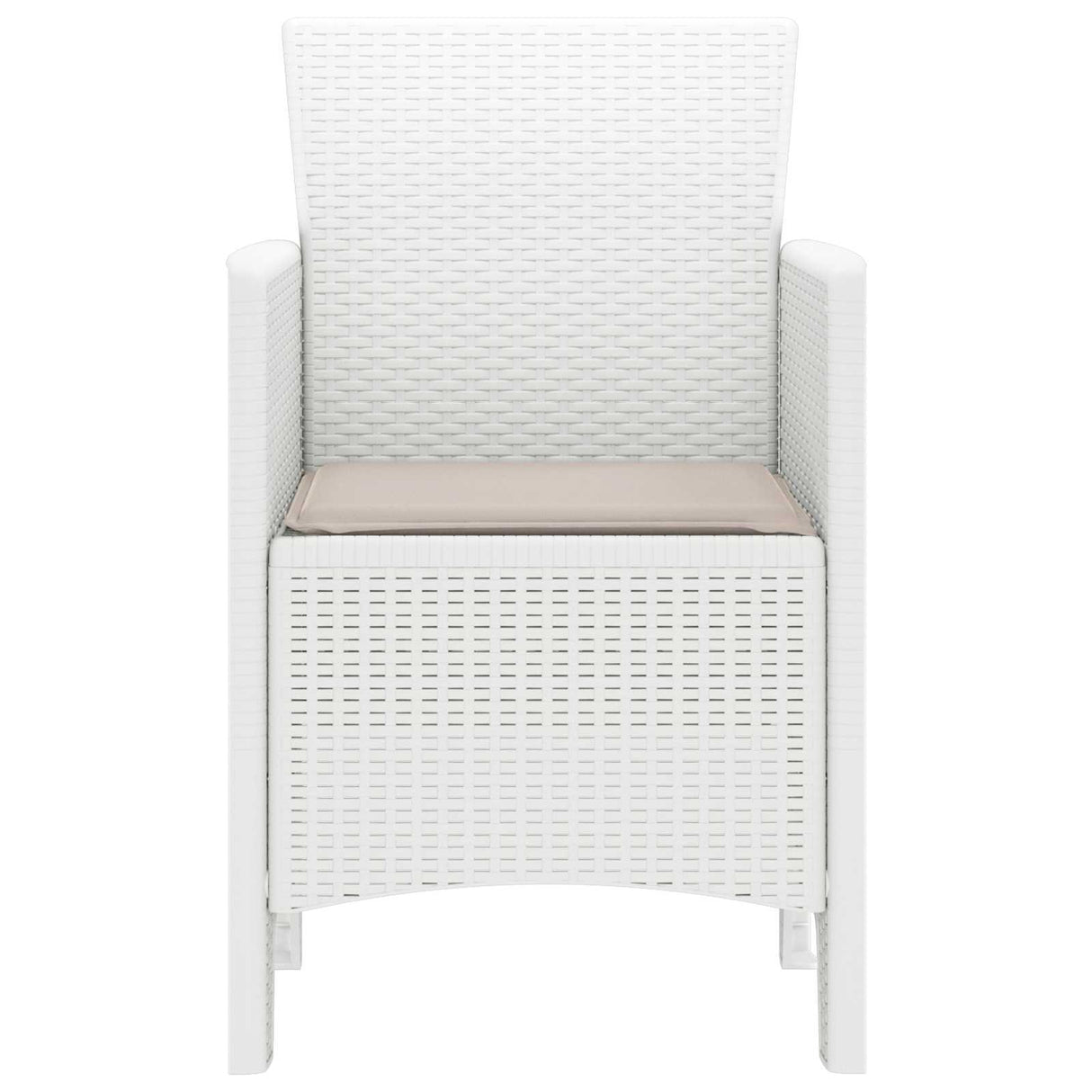Garden Chair 2 pcs White 53 x 49 x 85 cm Polypropylene