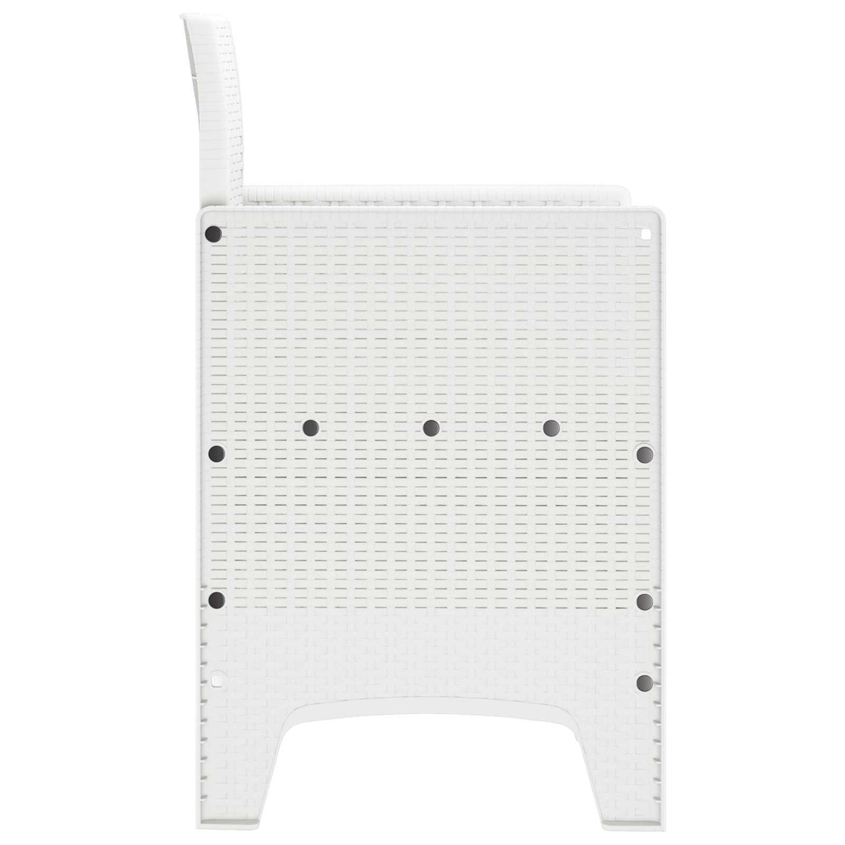 Garden Chair 2 pcs White 53 x 49 x 85 cm Polypropylene
