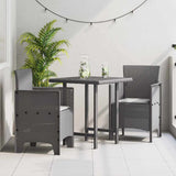 Garden Chair 2 pcs Light grey 53 x 49 x 85 cm PP