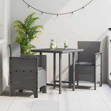 Garden Chair 2 pcs Light grey 53 x 49 x 85 cm PP