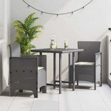 Garden Chair 2 pcs Light grey 53 x 49 x 85 cm PP