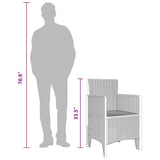 Garden Chair 4 pcs Anthracite 53 x 49 x 85 cm PP