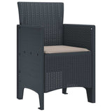 Garden Chair 4 pcs Anthracite 53 x 49 x 85 cm PP