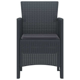 Garden Chair 4 pcs Anthracite 53 x 49 x 85 cm PP
