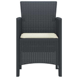 Garden Chair 4 pcs Anthracite 53 x 49 x 85 cm PP