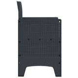 Garden Chair 4 pcs Anthracite 53 x 49 x 85 cm PP