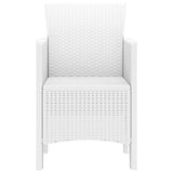Garden Chair 4 pcs White 53 x 49 x 85 cm Polypropylene