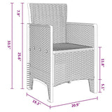 Garden Chair 4 pcs White 53 x 49 x 85 cm PP