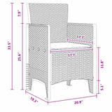 Garden Chair 4 pcs White 53 x 49 x 85 cm PP
