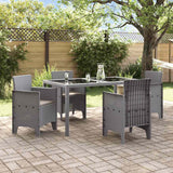 Garden Chair 4 pcs Light grey 53 x 49 x 85 cm PP