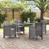 Garden Chair 4 pcs Light grey 53 x 49 x 85 cm PP