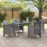 Garden Chair 4 pcs Light grey 53 x 49 x 85 cm PP