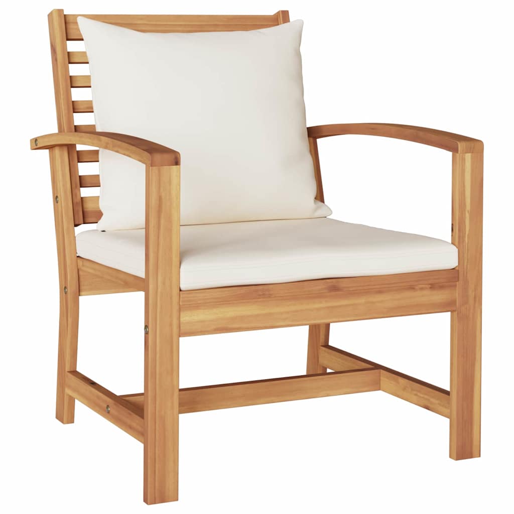 Garden Sofa Set 4 pcs Natural Solid teak wood
