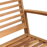 Garden Sofa Set 3 pcs Natural Solid teak wood