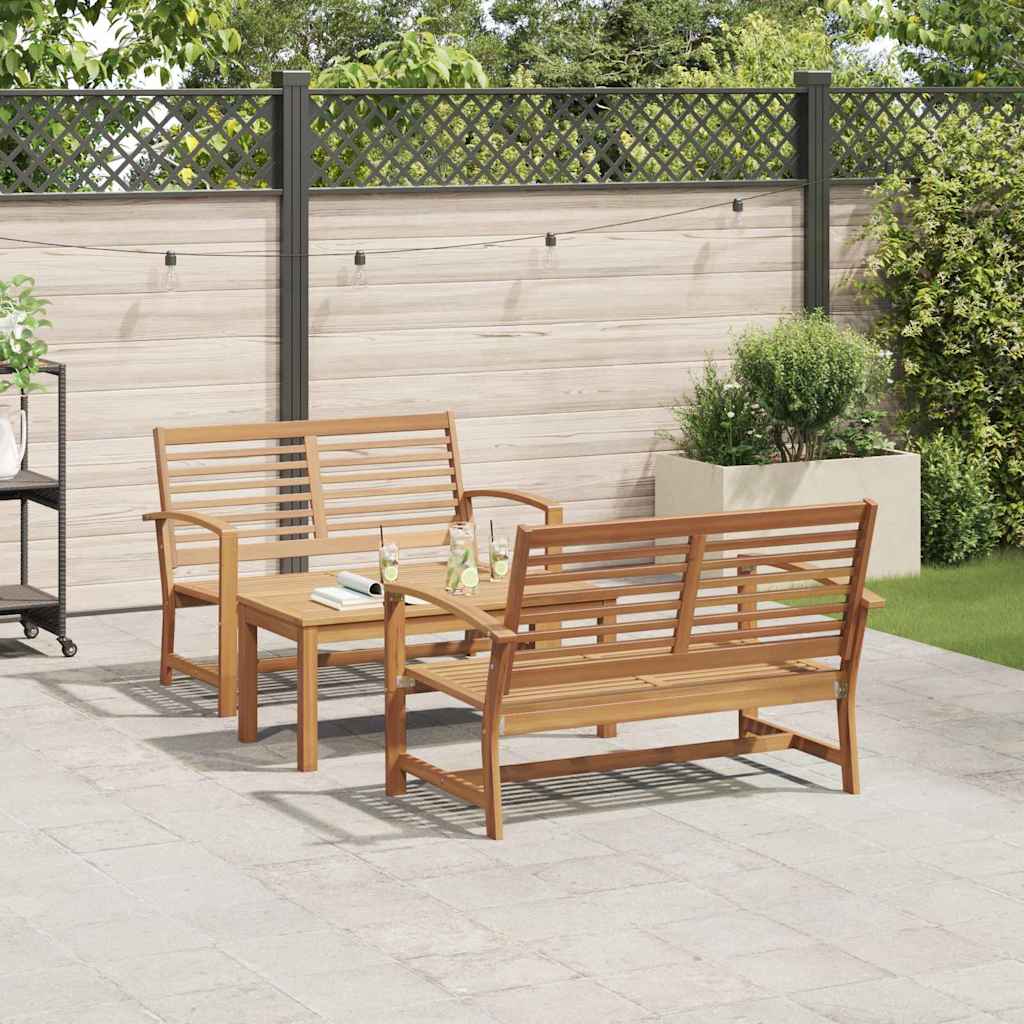 Garden Sofa Set Natural Solid teak wood