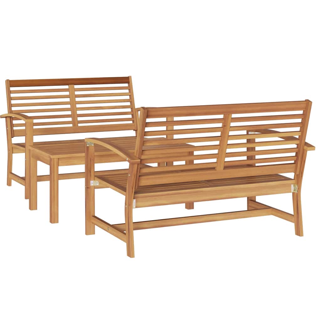 Garden Sofa Set Natural Solid teak wood