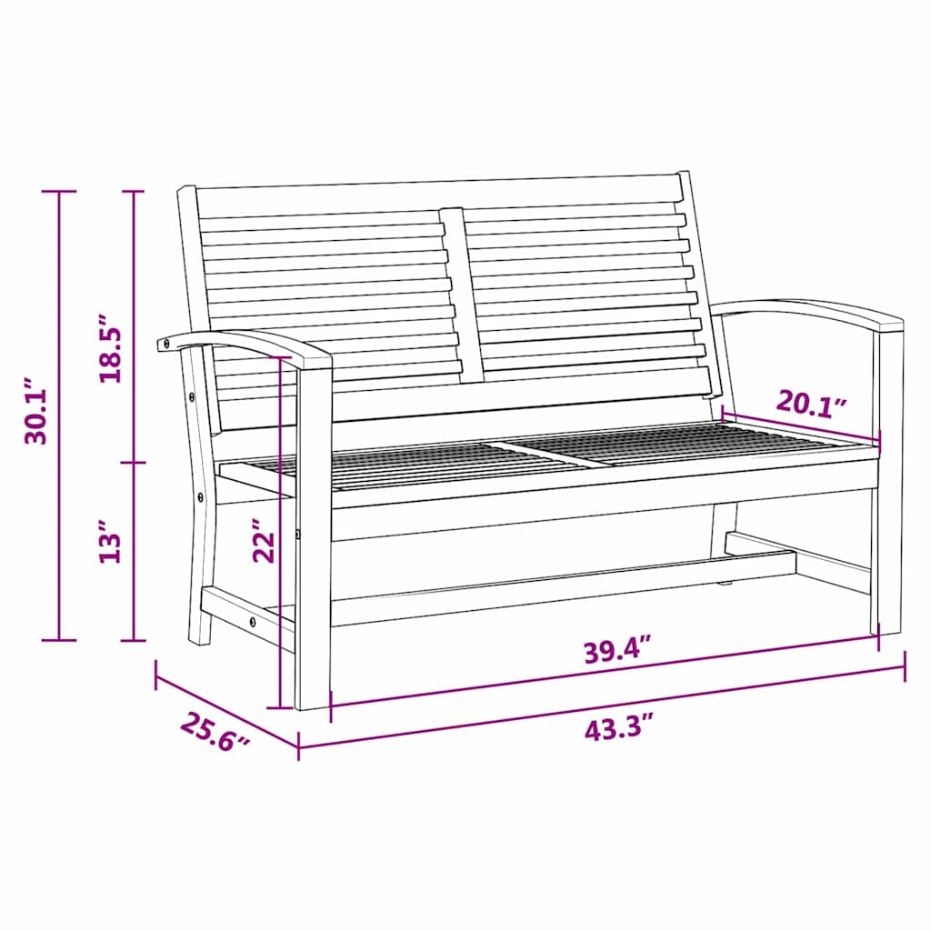 Garden Sofa Set 3 pcs Natural Solid teak wood