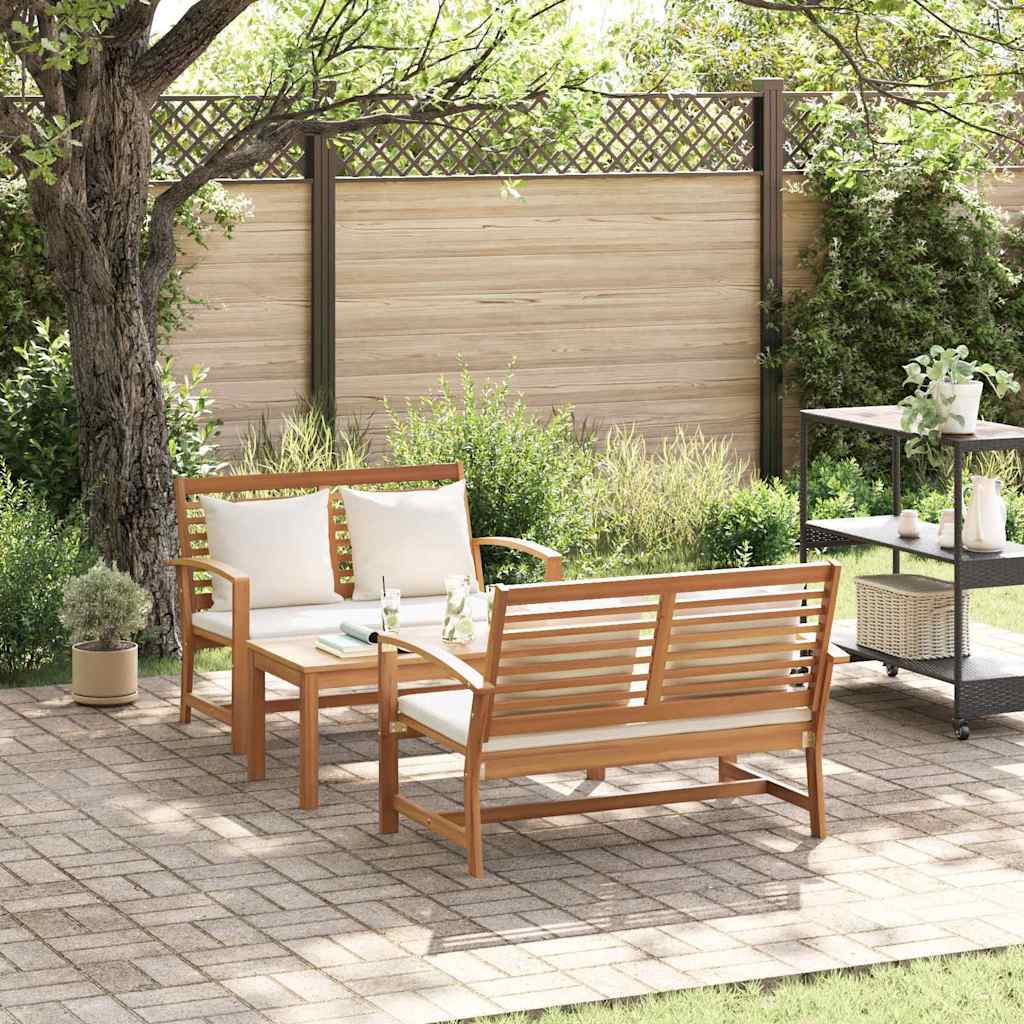 Garden Sofa Set Natural Solid teak wood