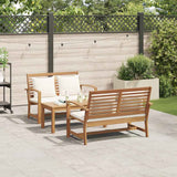Garden Sofa Set 3 pcs Natural Solid teak wood