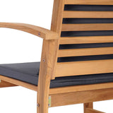 Garden Sofa Set 5 pcs Natural Solid teak wood