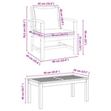 Garden Sofa Set Natural Solid teak wood