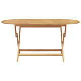 Garden Dining Set 5 pcs Brown Solid Teak Wood