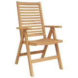 Garden Dining Set 7 pcs Brown Solid teak wood