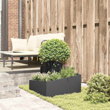 Garden Planter Black 60 x 60 x 50 cm Steel