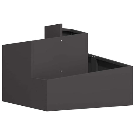 Garden Planter Black 60 x 60 x 50 cm Steel