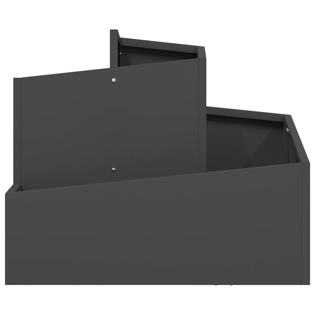 Garden Planter Black 60 x 60 x 50 cm Steel