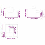 Garden Planter Black 60 x 60 x 50 cm Steel