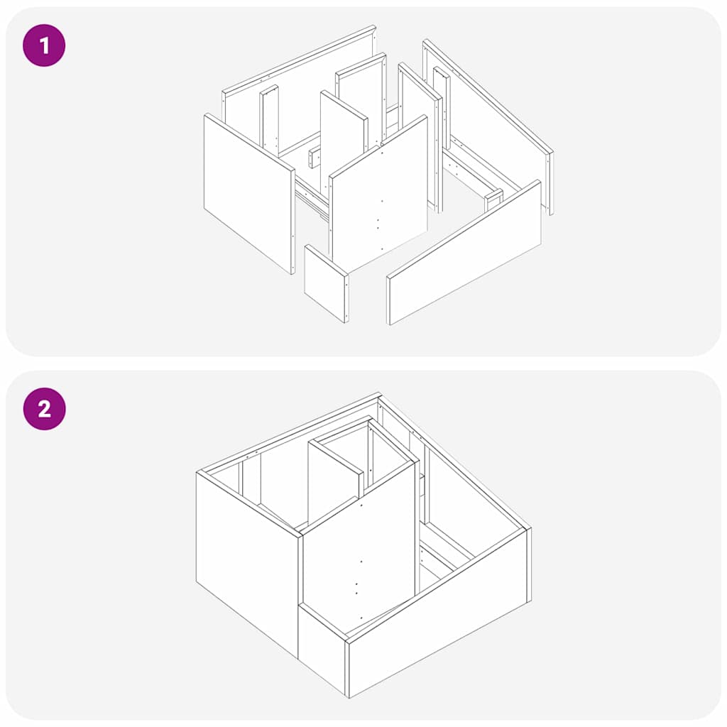 Garden Planter White 60 x 60 x 50 cm Steel