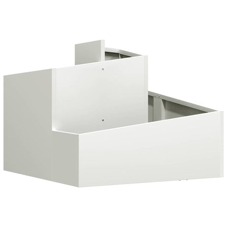 Garden Planter White 60 x 60 x 50 cm Steel