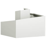 Garden Planter White 60 x 60 x 50 cm Steel