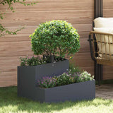 Garden Planter Anthracite 60 x 60 x 50 cm Steel