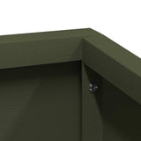 Garden Planter Olive green 60 x 60 x 50 cm Steel