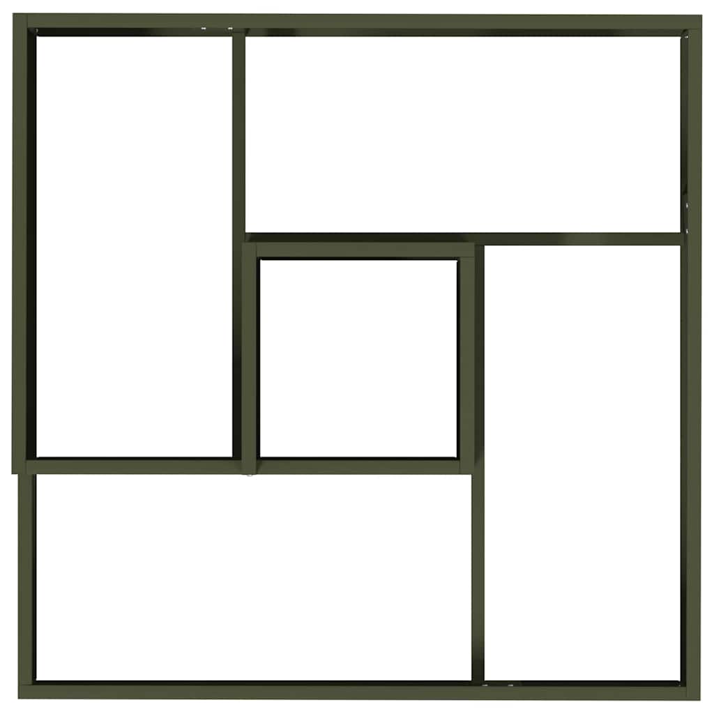 Garden Planter Olive green 60 x 60 x 50 cm Steel