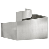 Garden Planter Silver 60 x 60 x 50 cm Stainless steel