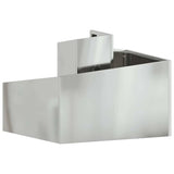 Garden Planter Silver 60 x 60 x 50 cm Galvanised steel
