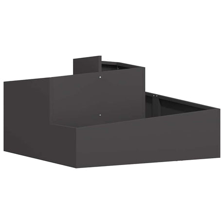 Garden Planter Black 80 x 80 x 50 cm Cold-rolled steel